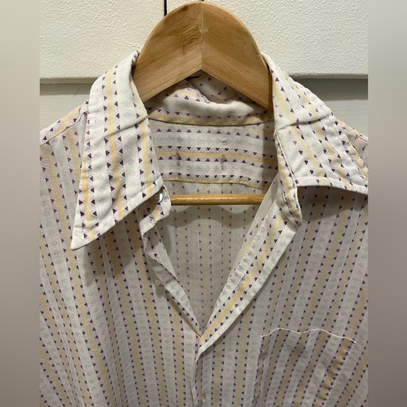 Vintage patterned men’s button up - Picture 3 of 5